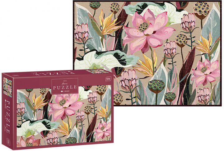 Пазли тришарові панорамні InterDRUK Flowers 326195 (5902277326195)