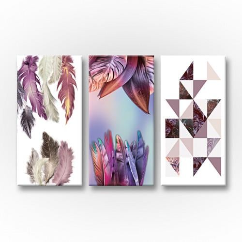 Модульная картина Абстракция Перья 156x100 см (MK311638)