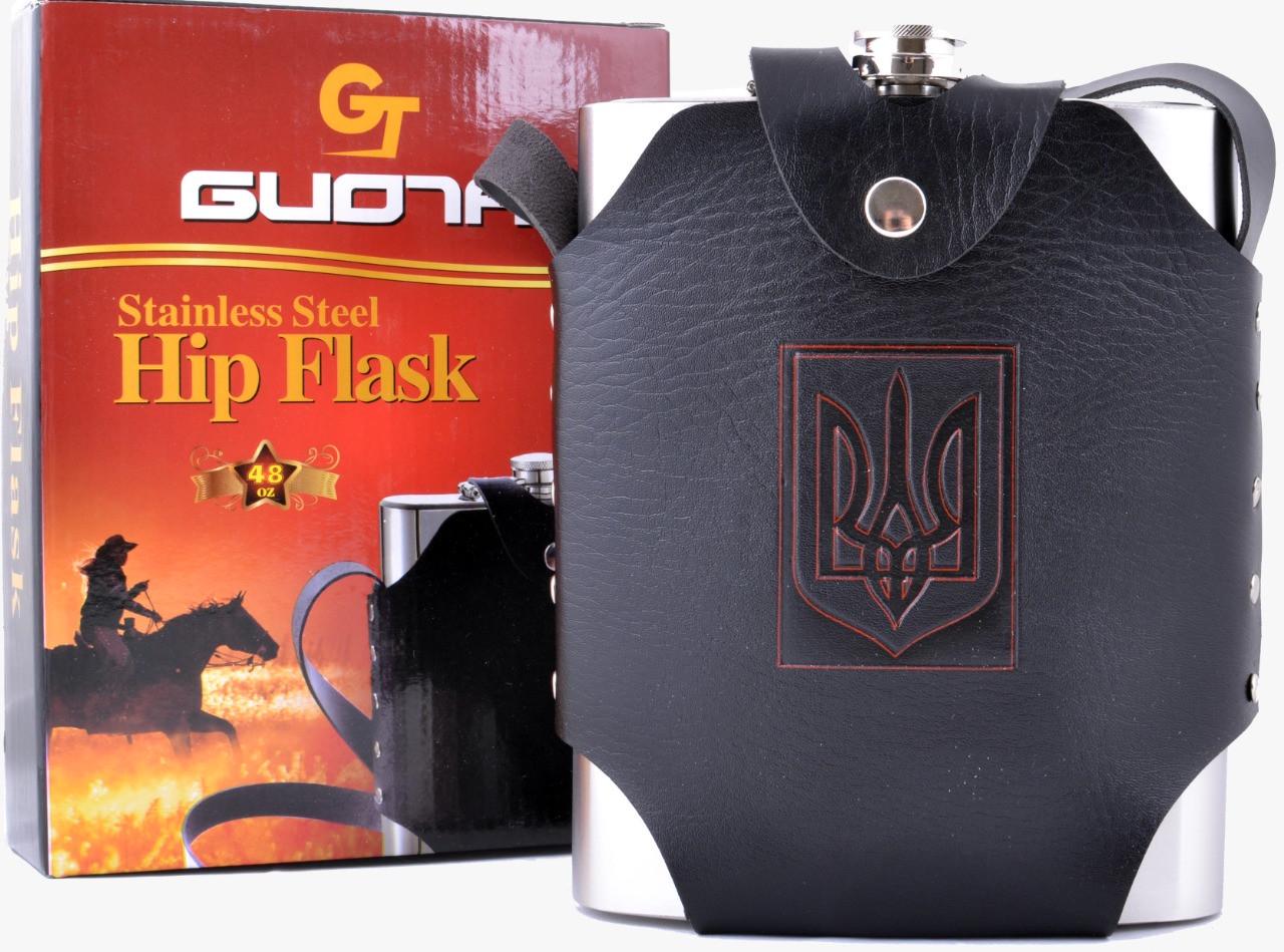 Фляга Ukraine Giant 1363 мл нержавеющая сталь Черный