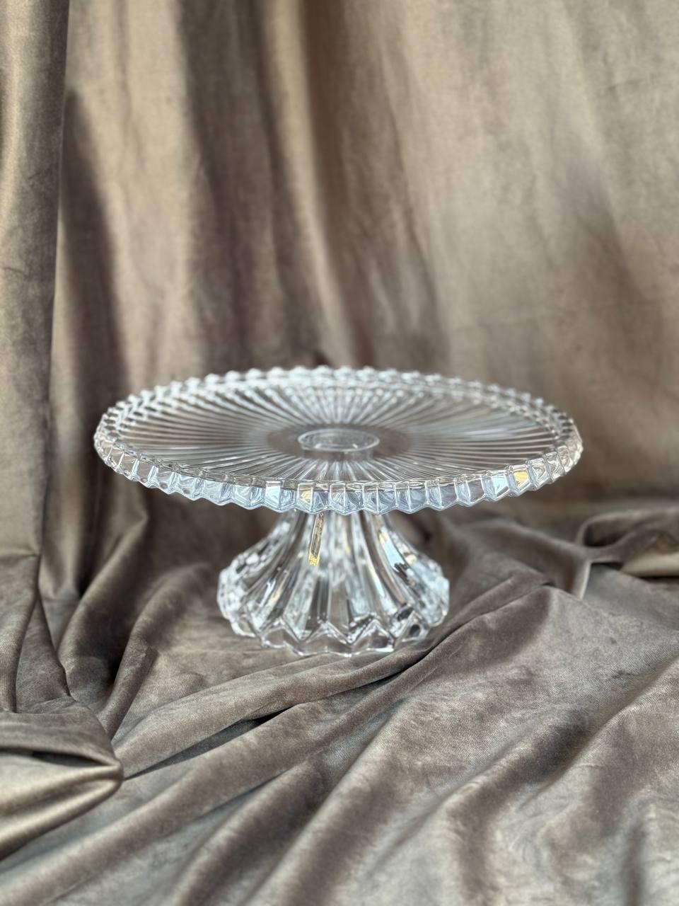 Тортовщица на ножке YIWU Nordic из хрустального стекла Прозрачный (HP-19-138) - фото 2 Тортовщица на ножке YIWU Nordic из хрустального стекла Прозрачный (HP-19-138) - фото 2