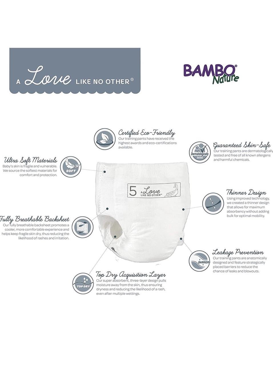 Подгузники-трусики Bambo Nature 4 8-15 кг 22 шт. - фото 4