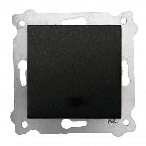 Механизм выключателя одинарного врезного EXEN Черный