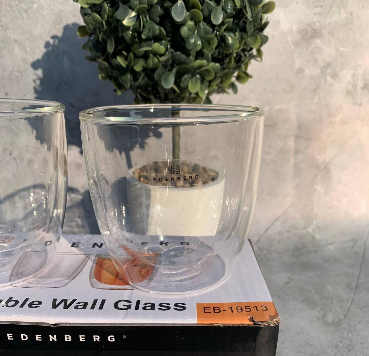 Набор стаканов Edenberg с двойными стенками 2шт. 200 мл (EB-19513) - фото 5 Набор стаканов Edenberg с двойными стенками 2шт. 200 мл (EB-19513) - фото 5
