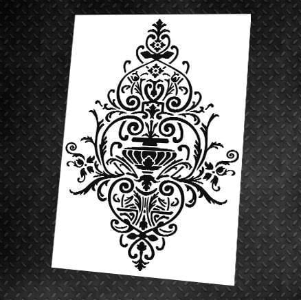 Трафарет багаторазовий DFA Дамаск 38 для штукатурки та фарби (D00038)