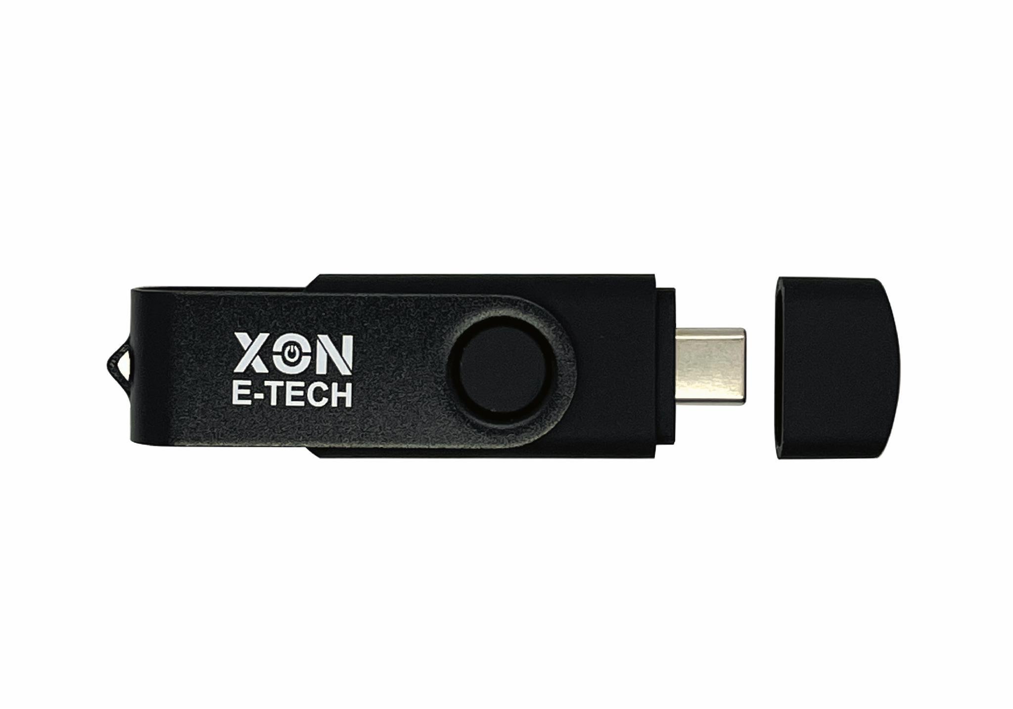 Флеш-пам'ять USB XON FlashDrive DuoConnect 128 Гб Чорний (FX3DR128PB 7546) - фото 4