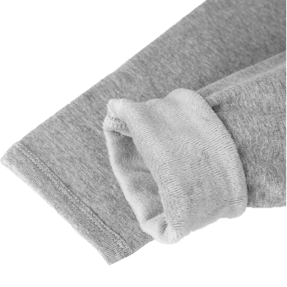 Термобелье мужское хлопковое с плотным мехом комплект кальсоны и кофта -5-25°С 2 XL Светло-серый - фото 7