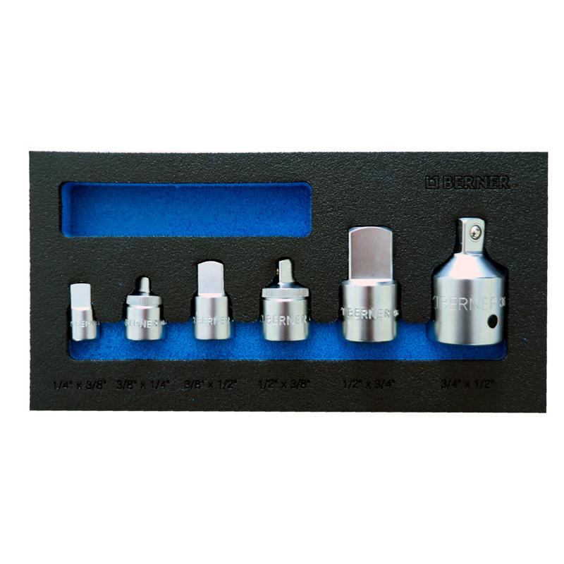 Набор переходников Berner 6 шт. (369076) - фото 1 Набор переходников Berner 6 шт. (369076) - фото 1