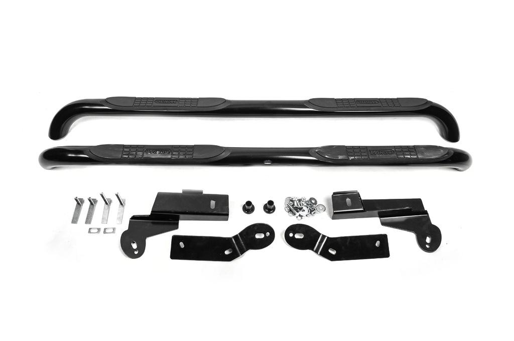 Трубы боковые для Toyota Rav 4 2006-2013 гг. 2 шт. для длинной базы L 169,5 см Черный (92492)