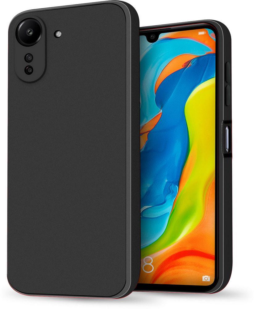 Силиконовый чехол HardCorner Xiaomi Poco C65 (с микрофиброй) Black (34791-2B)