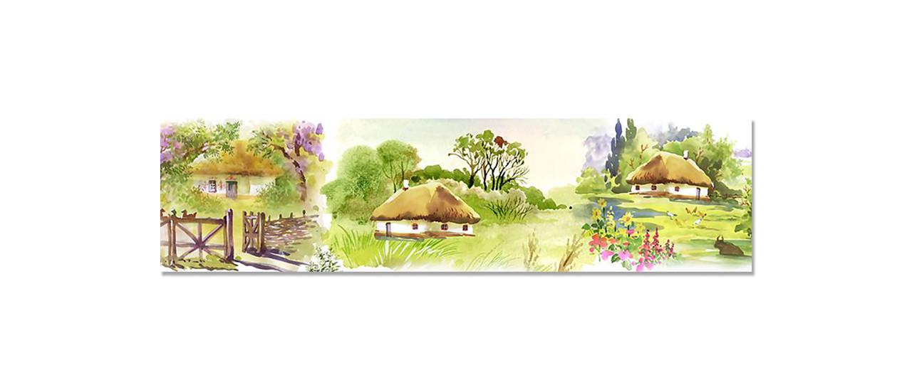 Наклейка виниловая на кухню Zatarga Шевченкова Хата 650х2500 мм (1294193539)