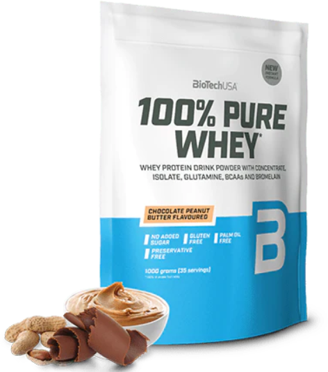 Протеин BioTechUSA 100% Pure Whey 1000 g 35 servings Chocolate Peanut butter