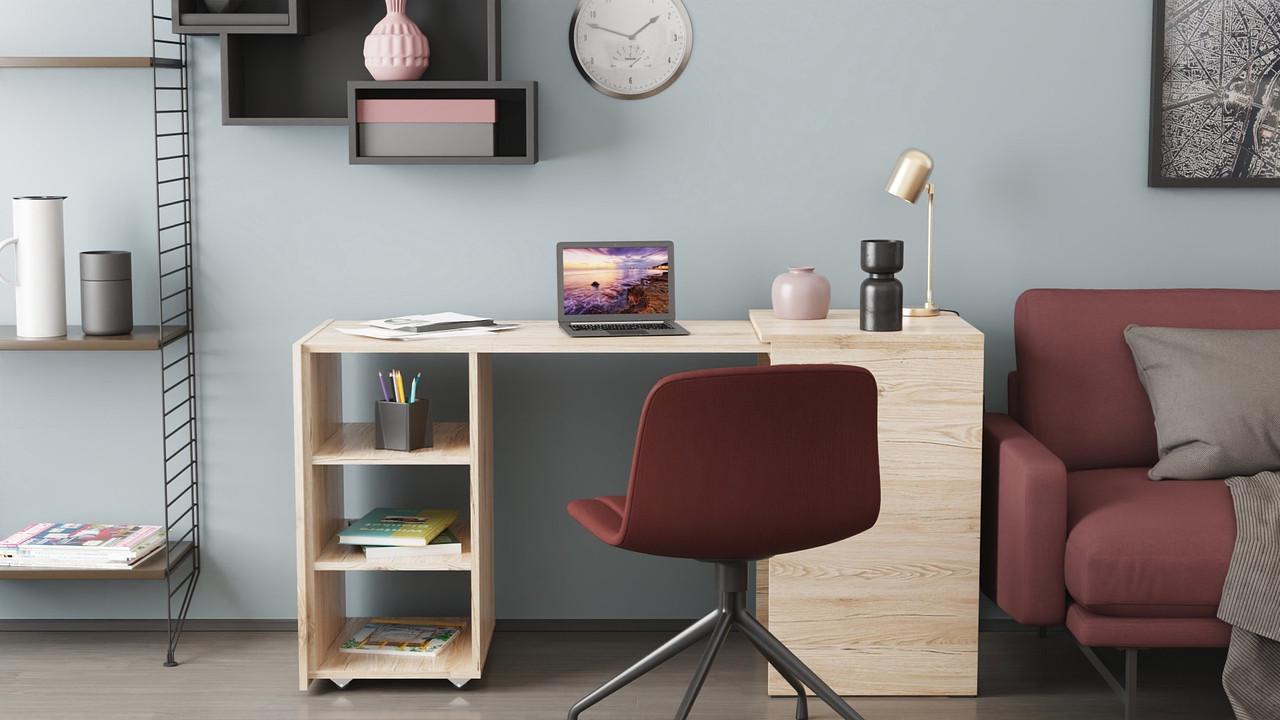 Стіл-тумба трансформер Ferrum-decor Смарт 1/2 ДСП 16 мм 750x1450x600 мм Дуб Сан-Марино (FRD-105075) - фото 10 Стіл-тумба трансформер Ferrum-decor Смарт 1/2 ДСП 16 мм 750x1450x600 мм Дуб Сан-Марино (FRD-105075) - фото 10