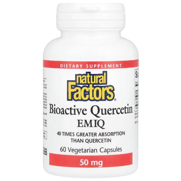 Кверцетин Natural Factors Bioactive Quercetin EMIQ 60 вег. капс. (000026286)