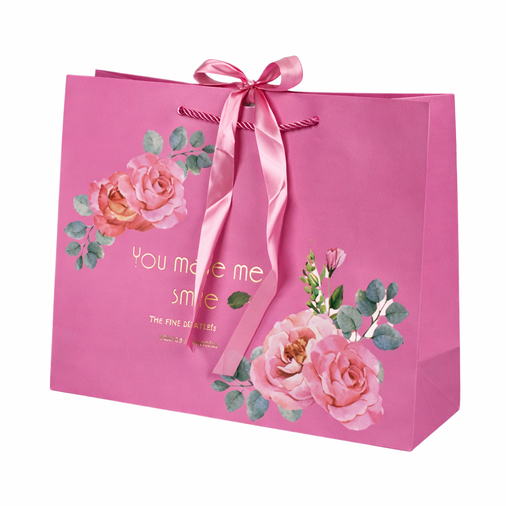 Подарочный пакет Best wishes R98511-M 26х32х12 см Фуксия (34965398)