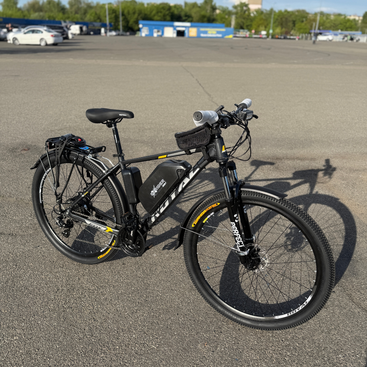 Велосипед з Е-комплектом з багажником Royal 29" FOX 2025 48 В 500 Вт MXSUS 18 Ah/до 65 км запас ходу - фото 2