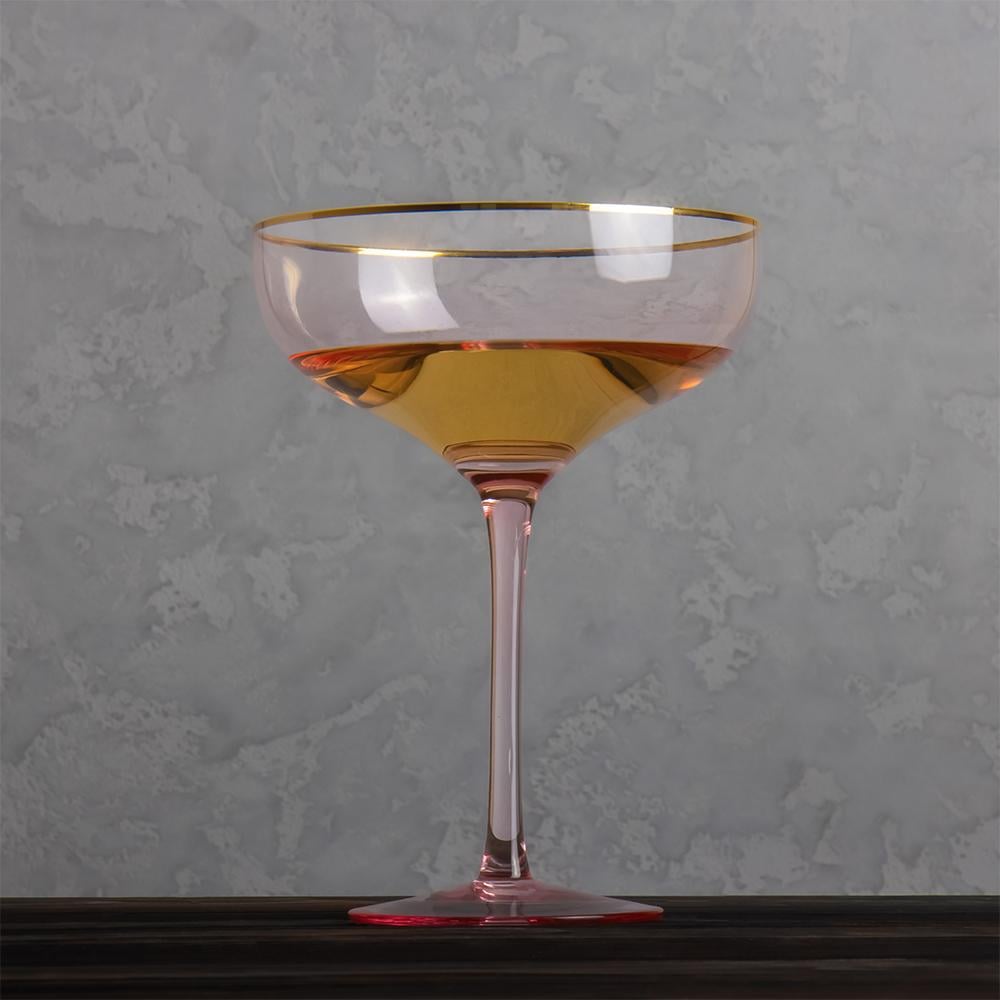 Набір келихів Elisey 9056-001 Шампань 400 мл 2 шт. Рожевий (118-81-9056-001) - фото 4 Набір келихів Elisey 9056-001 Шампань 400 мл 2 шт. Рожевий (118-81-9056-001) - фото 4