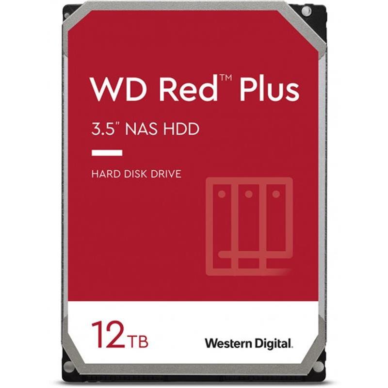 Жесткий диск WD Red Plus HDD 3,5" SATA 12TB 7200rpm/256MB (WD120EFBX)