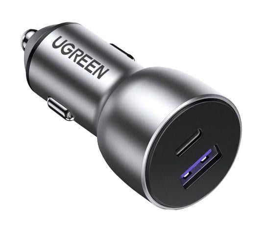 Зарядное устройство UGREEN CD213 USB Type-C PD 3.0 USB QC 3.0 52,5 W 30+22,5 Серый (1862643325)