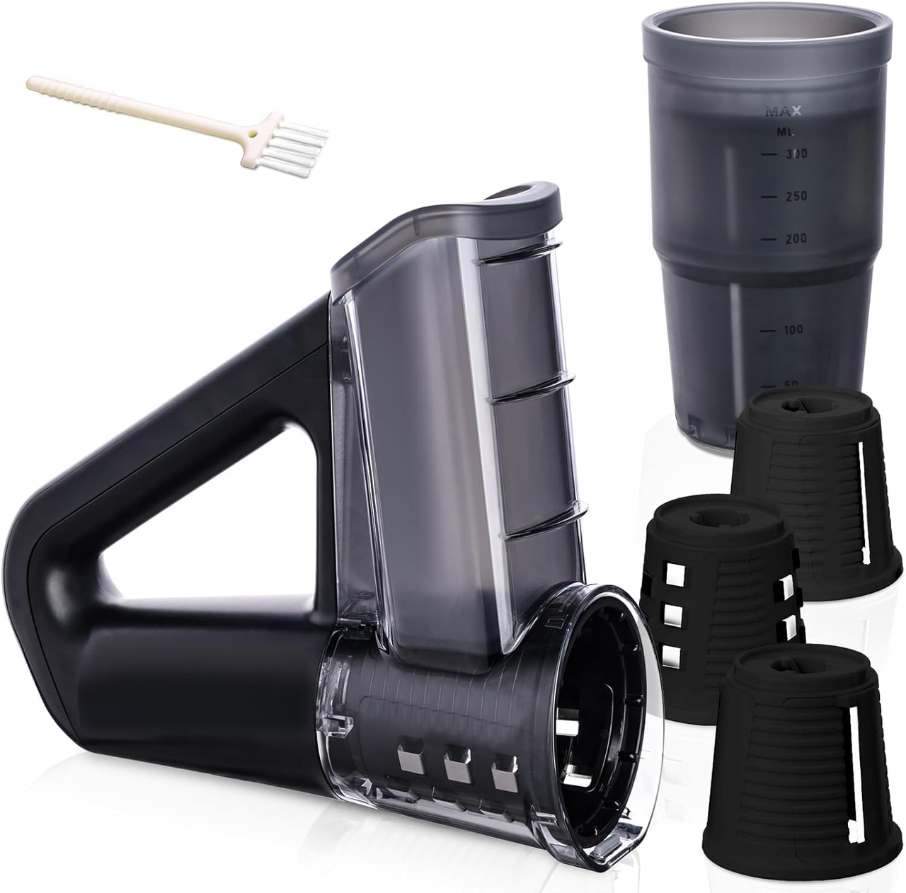 Измельчитель для овощей с 4 насадками Черный (DT-886)