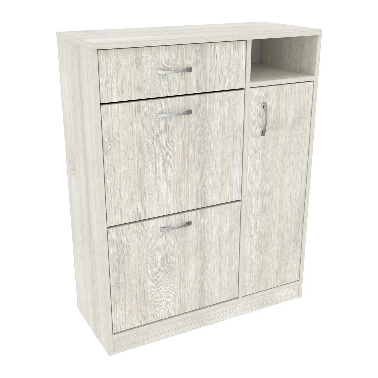 Тумба для обуви Kontinent No5 80х35х101 см Дуб Шамони Светлый (83475763) - фото 1 Тумба для обуви Kontinent No5 80х35х101 см Дуб Шамони Светлый (83475763) - фото 1