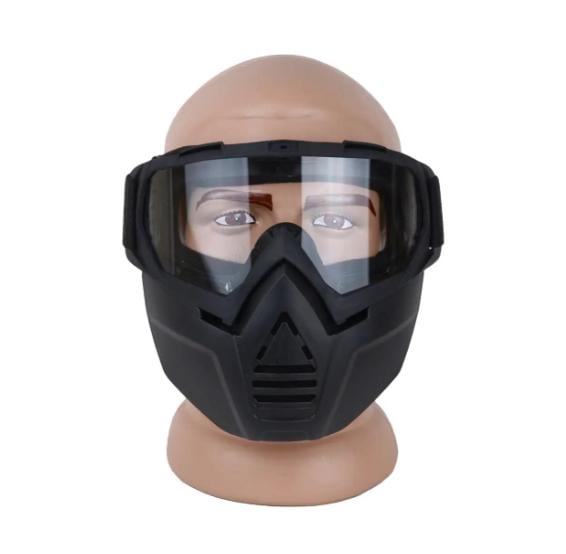 Маска для зимних видов спорта во все лицо прозрачная линза (МГ-1019-33) - фото 2 Маска для зимних видов спорта во все лицо прозрачная линза (МГ-1019-33) - фото 2