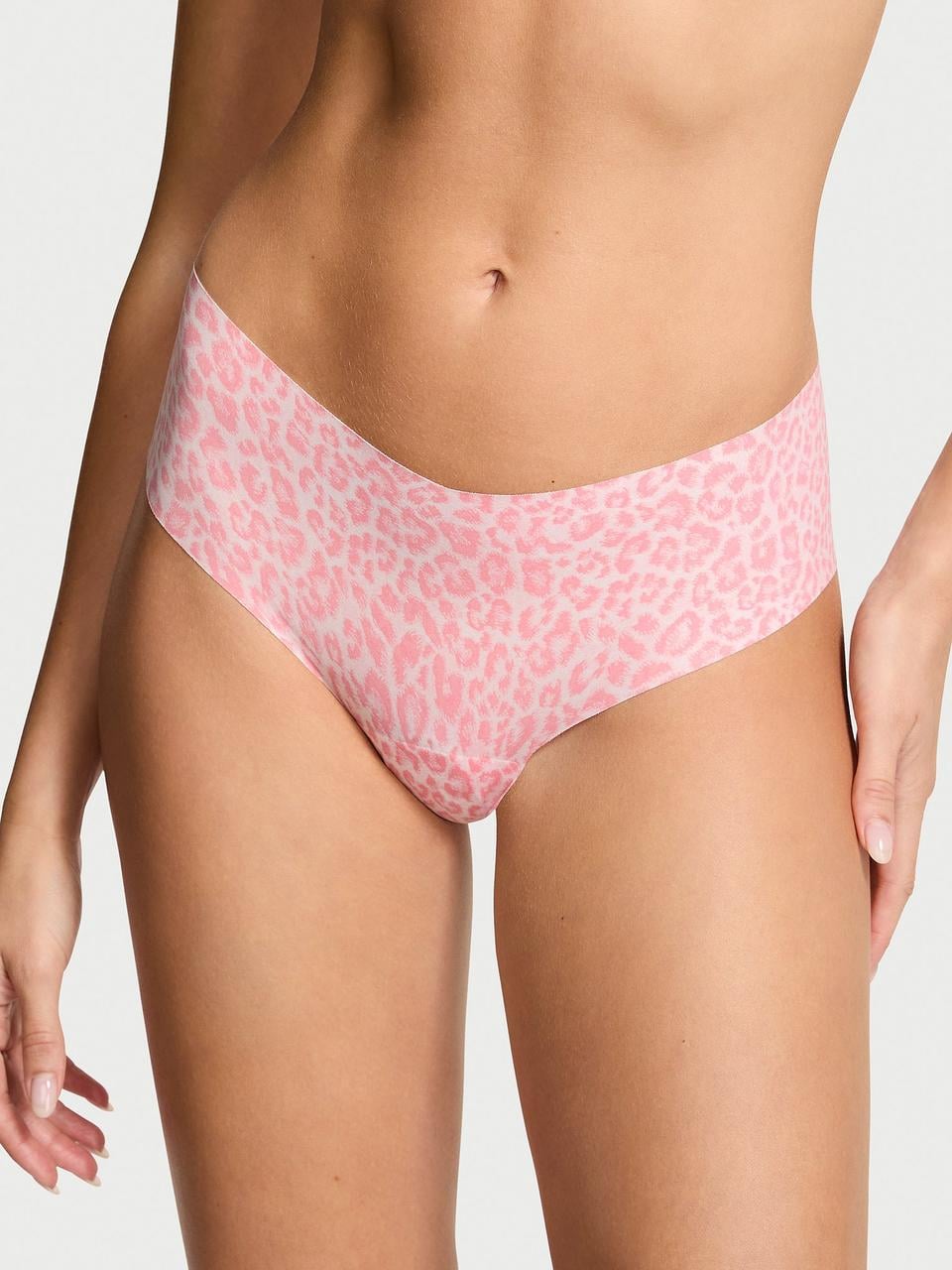 Трусики женские Victoria's Secret No-Show Cheeky Pink Leo M Розовый (698532447513)