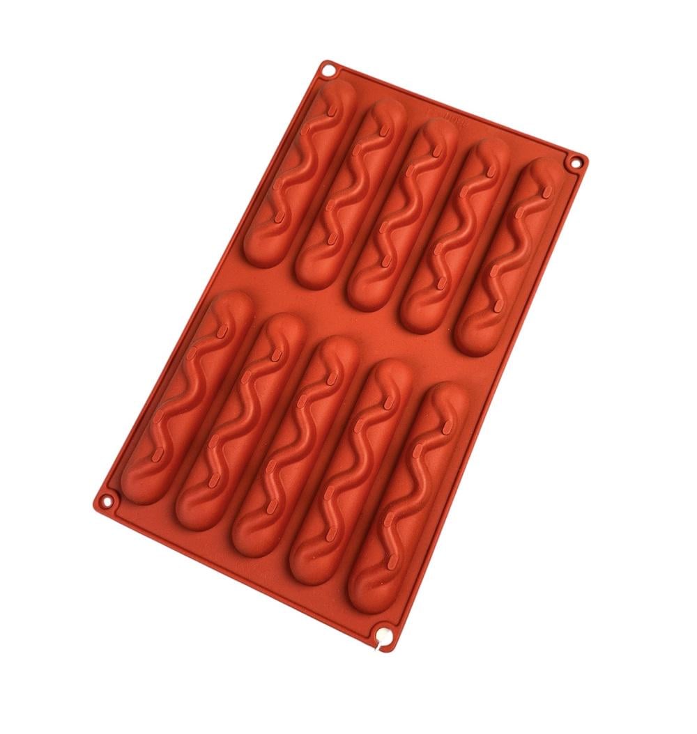 Форма силиконовая One Chef Профи Шоко-Батоно 123х28 мм 10 ячеек (33665070)