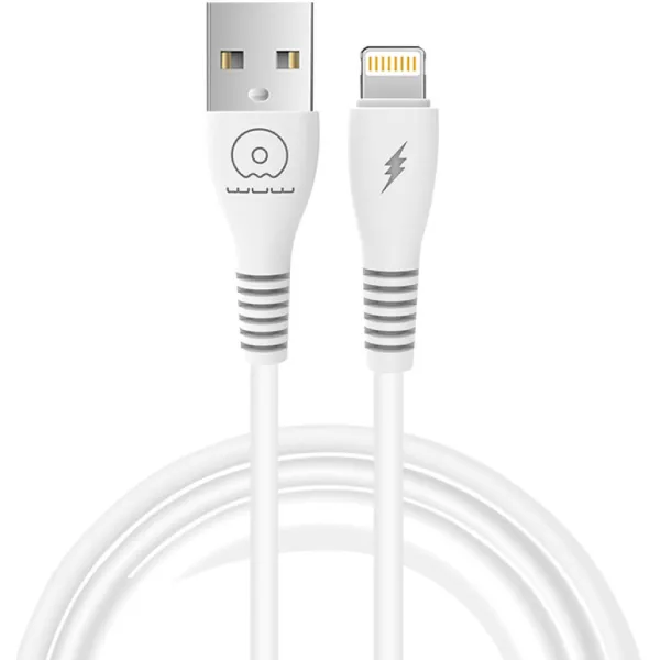 Кабель для зарядки и передачи данных WUW X195, USB Type-A х Lightning, 2.4 A, 1 м, Белый (WUW-X195L) Кабель для зарядки и передачи данных WUW X195, USB Type-A х Lightning, 2.4 A, 1 м, Белый (WUW-X195L)