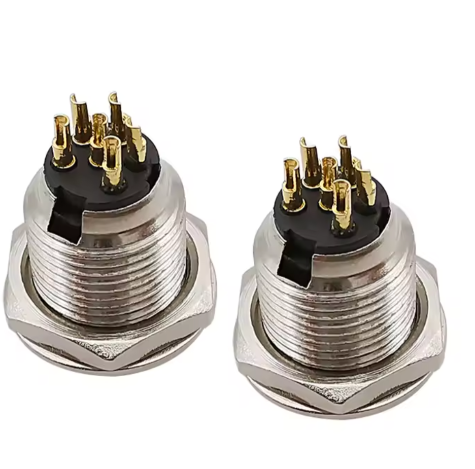 Панельний штекер Moco mini XLR SA108-6P з фіксацією 6-контактний для сигнального під'єднання в студіях (000049392_2) - фото 7