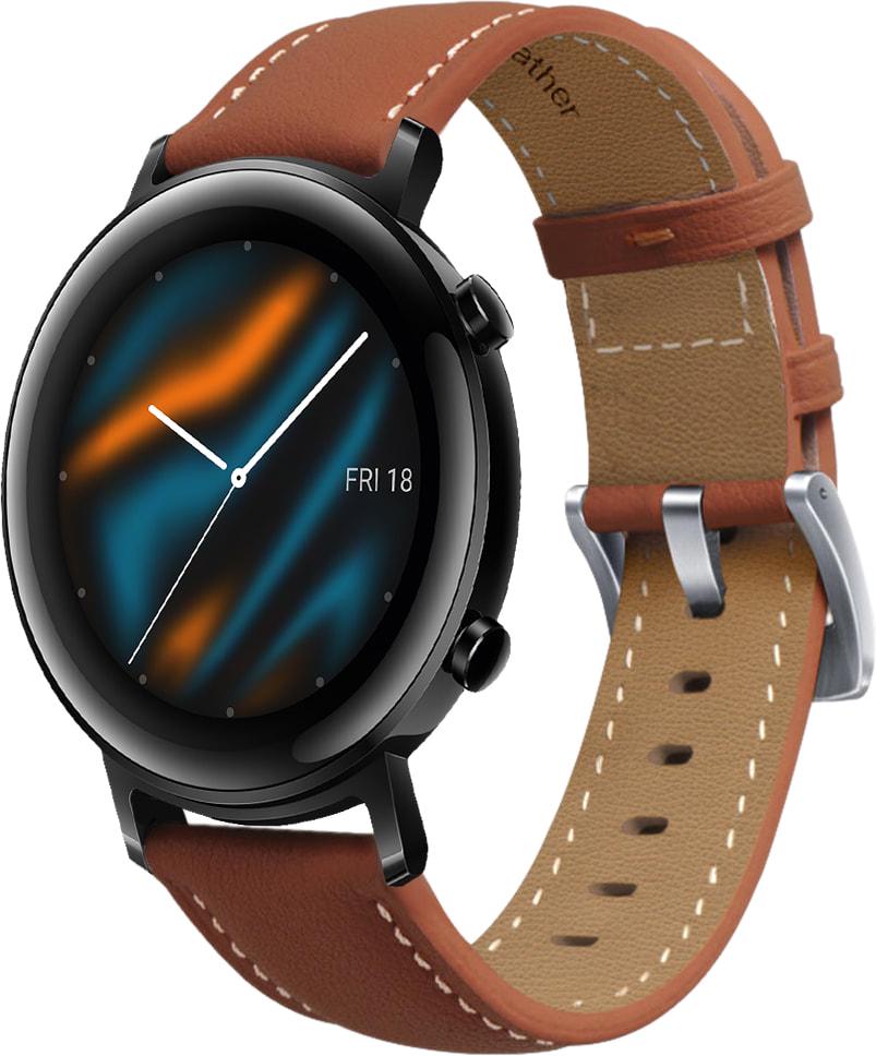 Ремешок кожаный Folsa для Huawei Watch GT 2 42 мм Brown (31513-30)