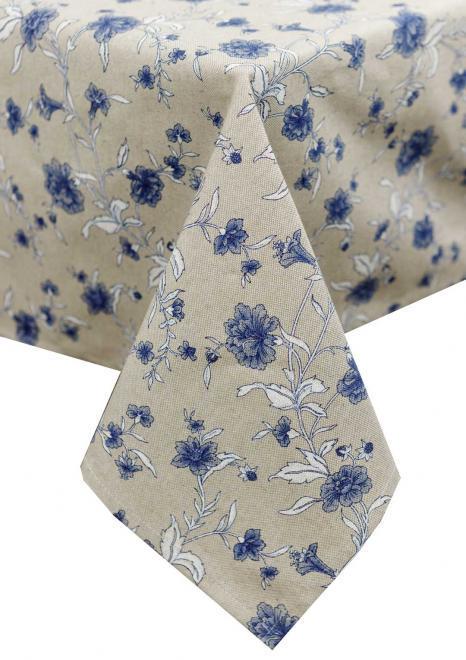Скатерть Прованс Господиня Цветы 220x136 см Синий (31584)