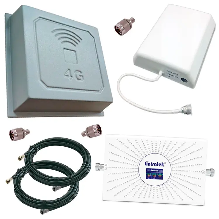 Підсилювач мобільного зв'язку та інтернету Lintratek AA23F-GDW GSM репітер 2G/3G/4G та антени 2 шт. (28585190)