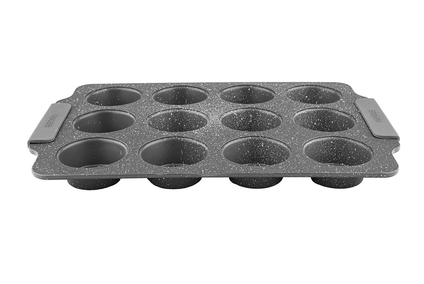 Форма для мафинов Vinzer с силиконовыми ручками 38,3x26x3 см (89492) - фото 2