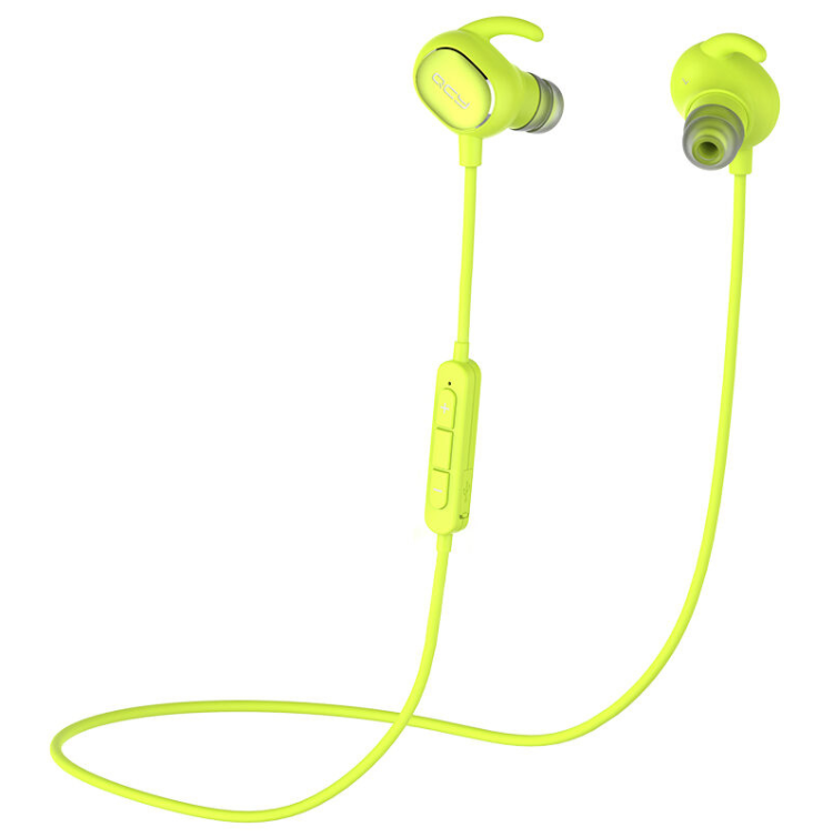 Наушники беспроводные QCY QY19 Bluetooth Салатовый (161)