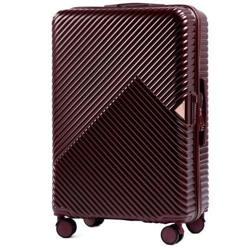 Валіза пластикова Wings WN01 велика Бордовий - фото 2