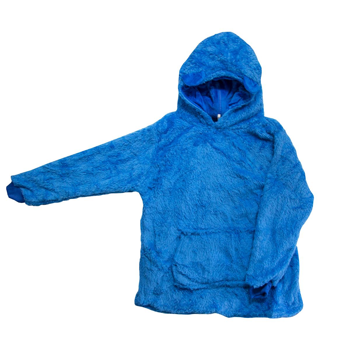 Детский плед толстовка с капюшоном Huggle Pets Hoodie 2 в 1 Синий пёсик (1009546-Blue-1)