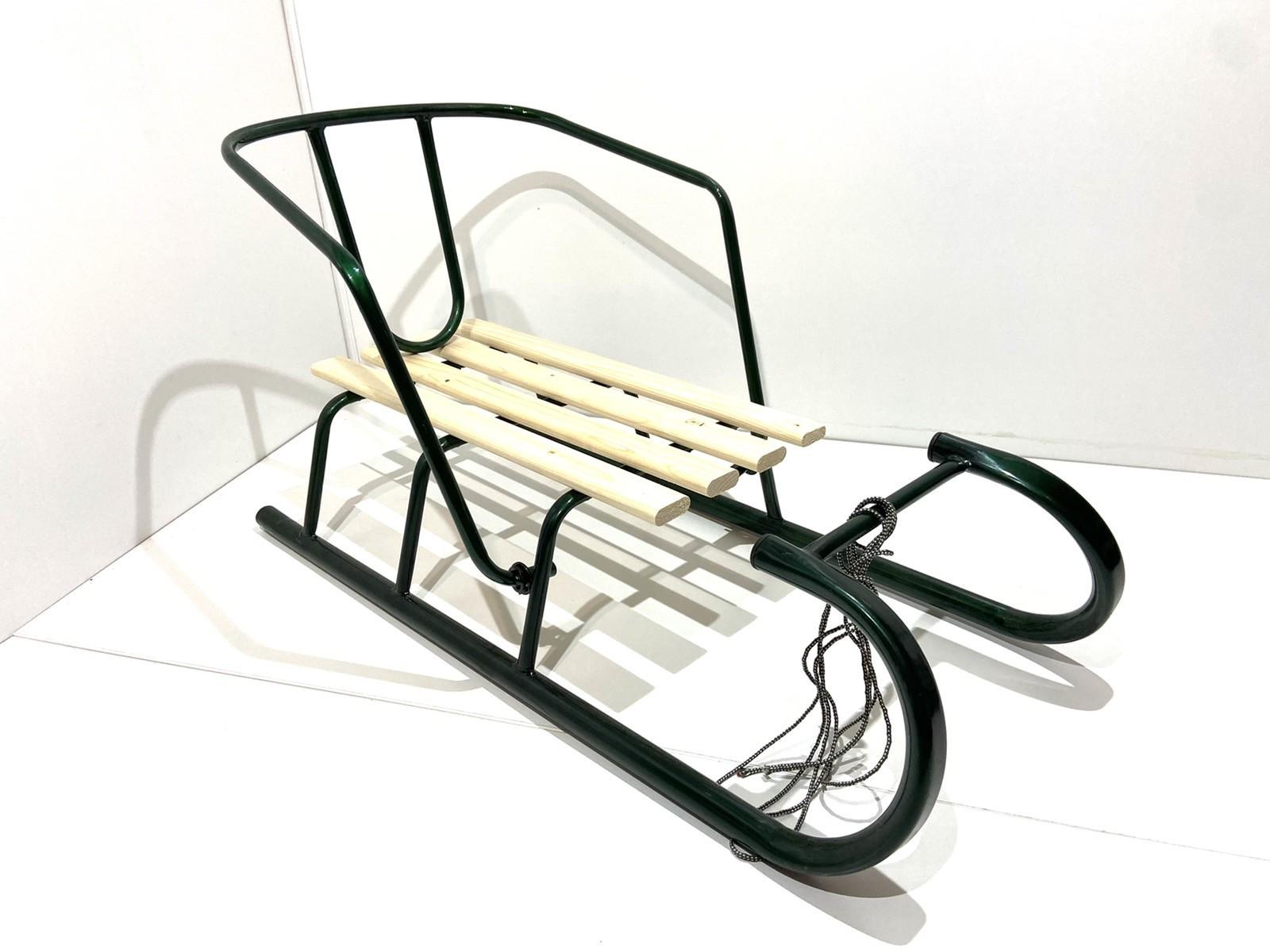 Санки со спинкой Спутник модель 4 стальные Темно-зеленый (41146020)