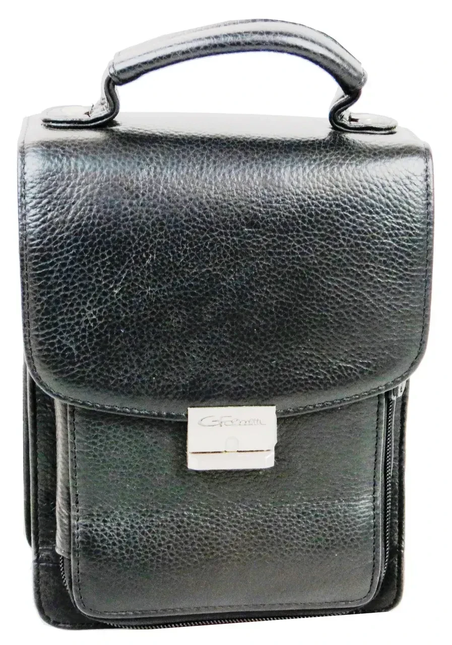 Барсетка мужская Giorgio Ferretti EF053 кожаная 21х16х10 см Черный Барсетка мужская Giorgio Ferretti EF053 кожаная 21х16х10 см Черный