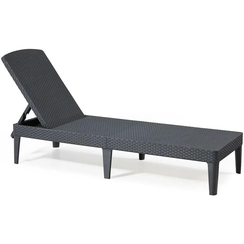 Шезлонг Keter Jaipur Sun lounger Графітовий (235162)