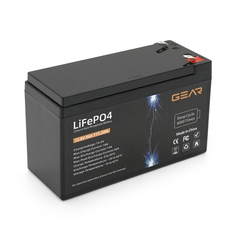 Аккумулятор литий-железо-фосфатный Gear LiFePO4 BMS 115 Wh 6000 циклов 12,8V 9 Ah (26439674)