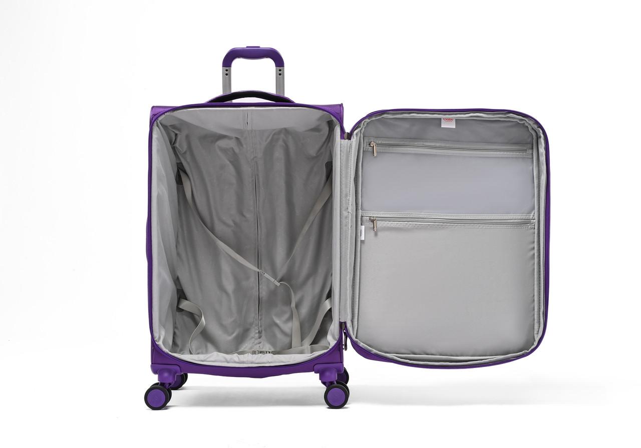 Чемодан текстильная ручная кладь Goby London GB-3009/20 с расширением 4 колеса замок TSA 43 л 50х40х20 см Black (2505833969) - фото 2 Чемодан текстильная ручная кладь Goby London GB-3009/20 с расширением 4 колеса замок TSA 43 л 50х40х20 см Black (2505833969) - фото 2