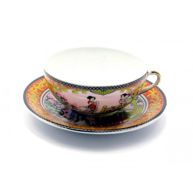 Чашка SBS112-4 150 мл з блюдцем Золотий (22556)