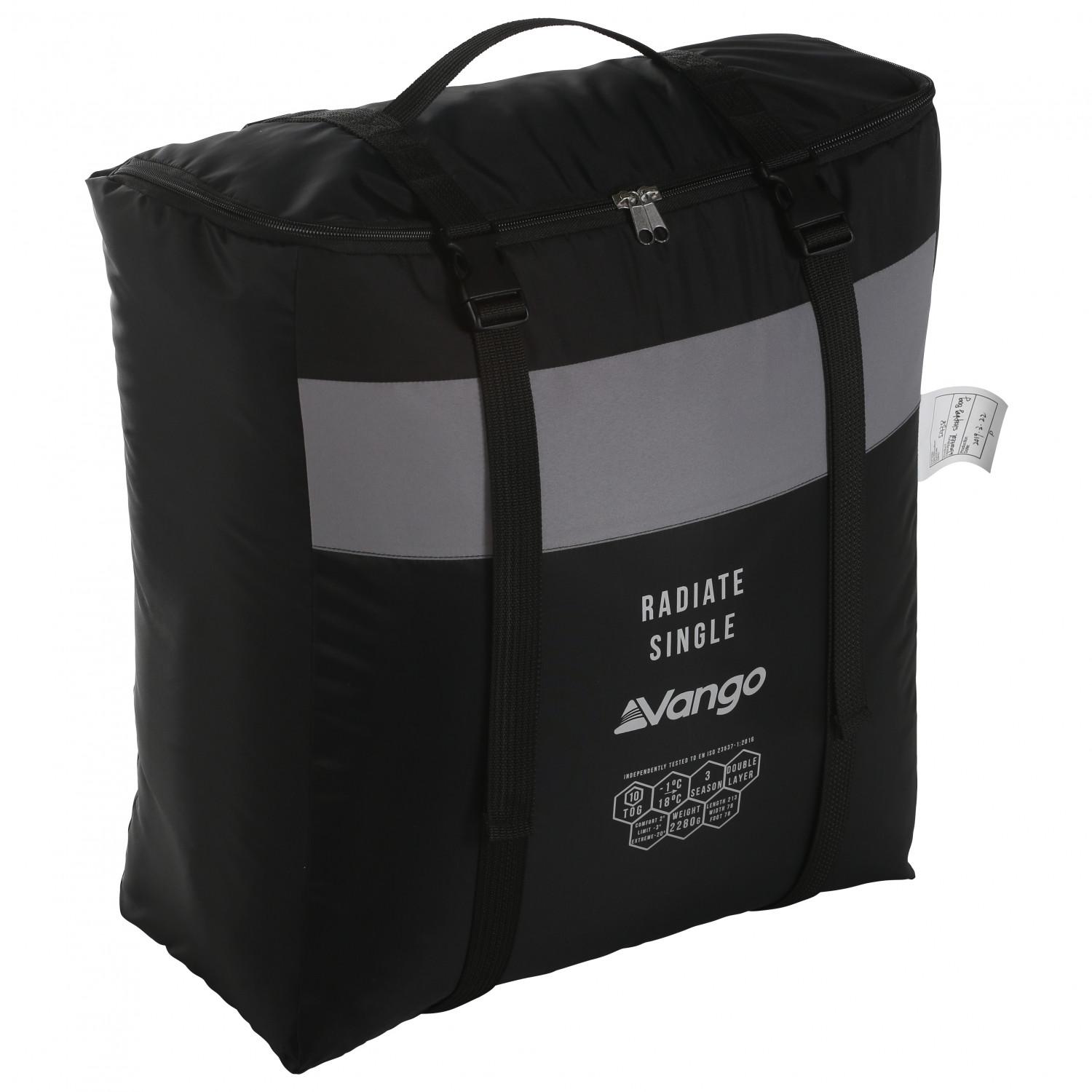 Спальный мешок с подогревом Vango Radiate Single/-3°C Black Left (SBQRADIATB05TJ8) - фото 3