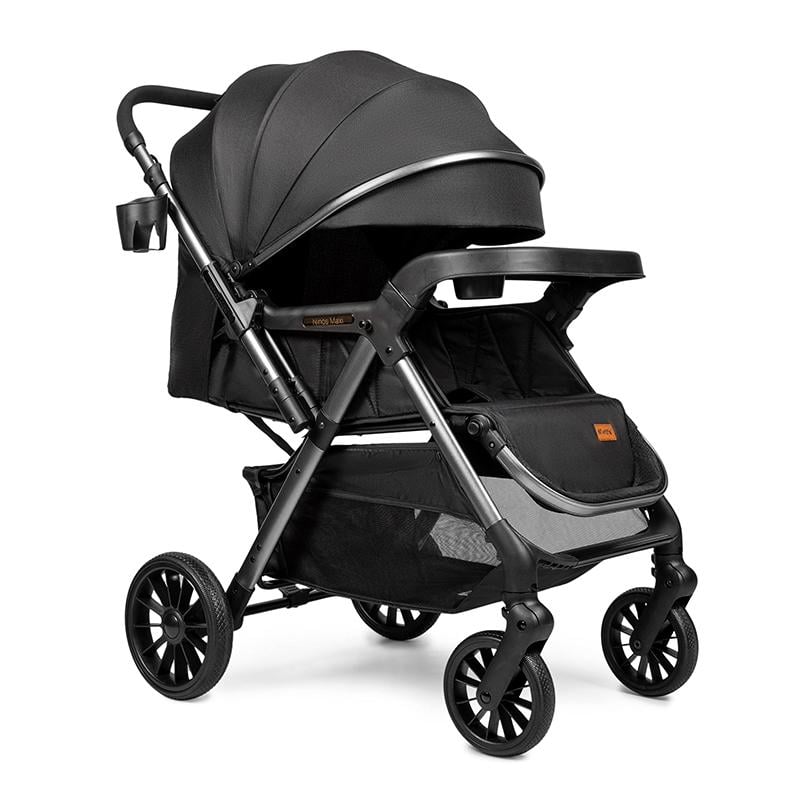 Коляска прогулянкова Ninos Maxi 2 з перекидною ручкою Black/Graphite (NM2025BB)