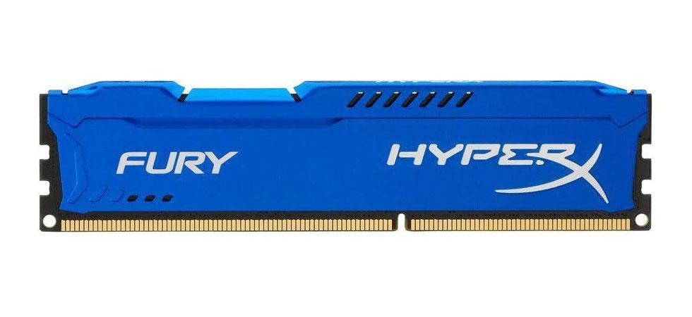 Оперативная память Kingston HyperX Fury Blue DDR3 4GB 1600MHz, PC3-12800 (HX316C10F/4)