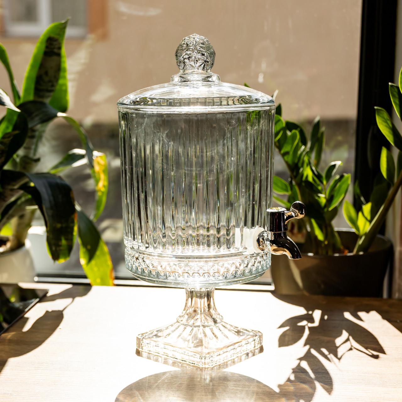 Лимонадница с краном стеклянная 4,5 л (HP-19-285)