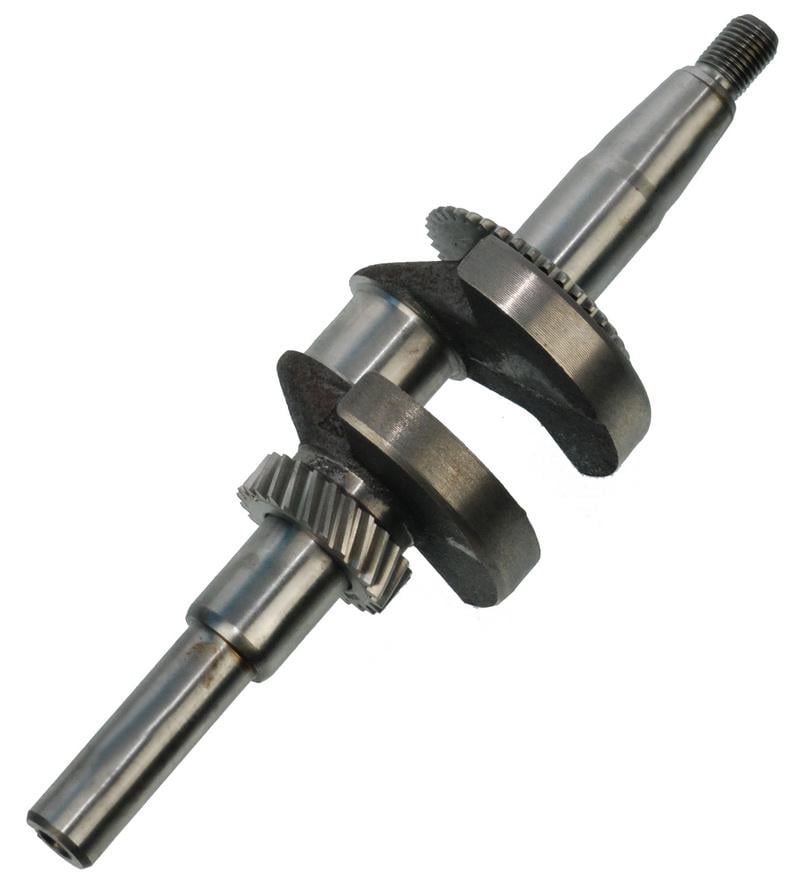 Коленвал мотопомпы 168F 5,5 Hp c шестернями L 258 посадки d25