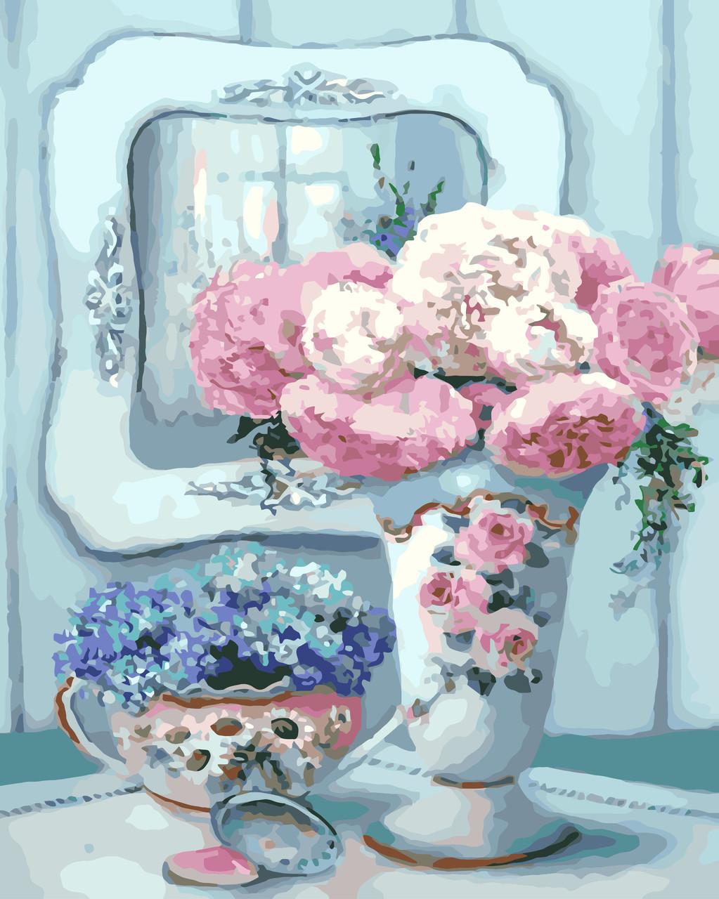 Картина по номерам Идейка Бирюзовый натюрморт 40x50 см (skl-КНО2038)