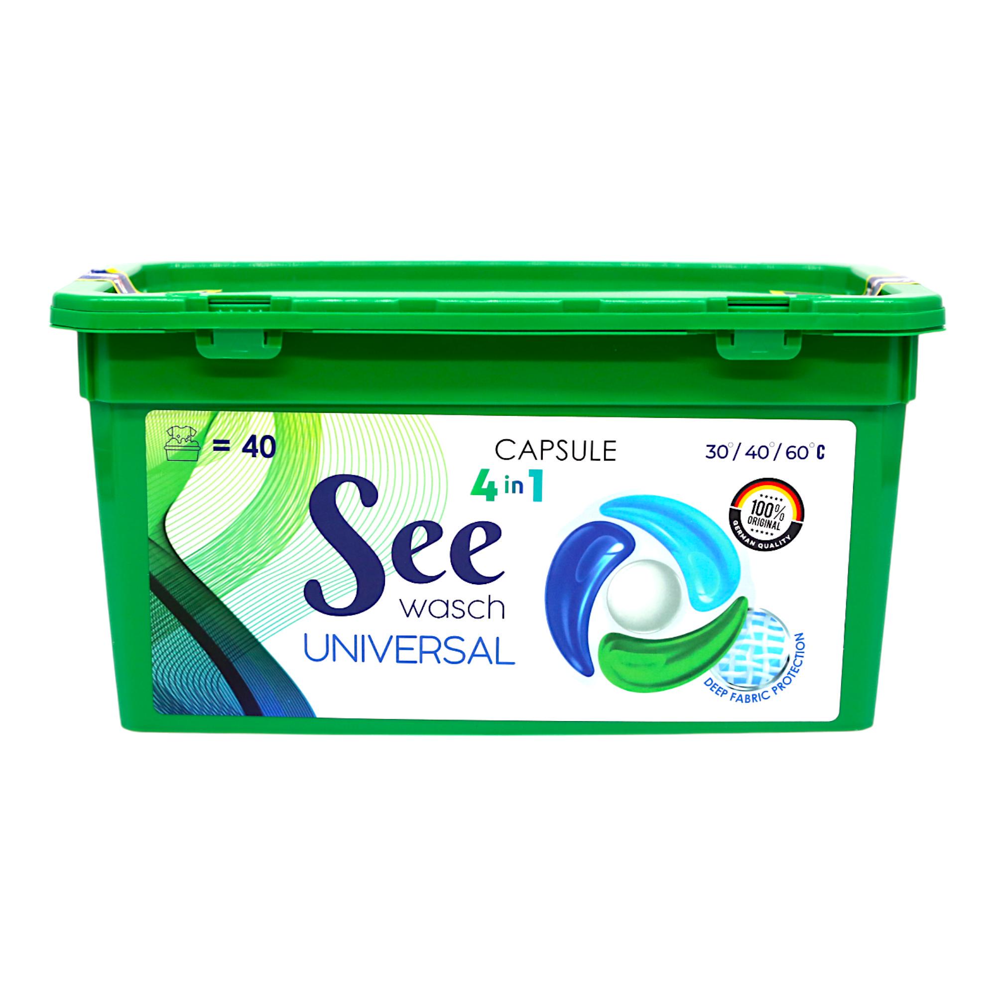 Капсулы для стирки See Wash универсальные 4в1 40 шт. (НФ-00007361)
