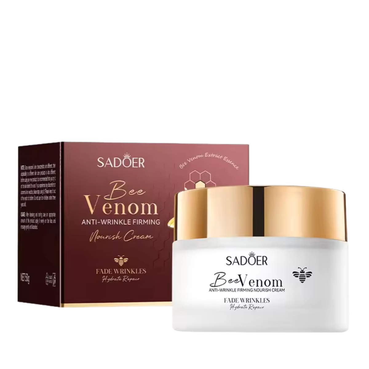 Крем для обличчя проти зморщок з бджолиною отрутою Sadoer Bee Venom 50 мл